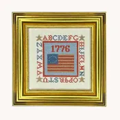 1776 Colonial Flag Sampler Counted Cross Stitch Kit