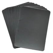 10 Black Poker Size Wide Cut Cards