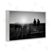 A Barefoot Stylist | After The Ride Cowboy Silhouettes Wall Art