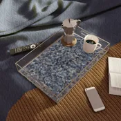 Acrylic Serving Tray "MEZZO" Blue