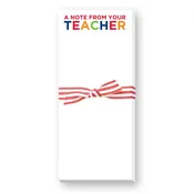A NOTE FROM YOUR TEACHER SKINNIE NOTEPAD