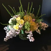 Spring mossy basket
