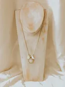 Crystal Shell Pendant Necklace