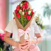 Tulips in wrap