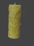 100% Beeswax Fern Pillar Natural — Maine Mountain Soap & Candle Co.