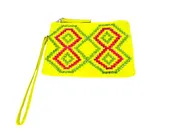 LUXCHILAS 'WRISTCHILA' Yellow Crystals Wristlet