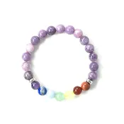 7 Chakra Lepidolite Bracelet