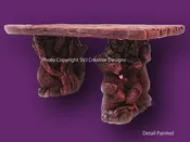 GRIZZLY BEAR BENCH   3PC