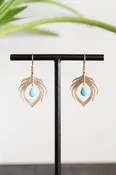 Annette Ferdinandsen 10k Medium Peacock Feathers w/Turquoise