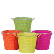 12 Pc Round Gelato Hot Colors Metal