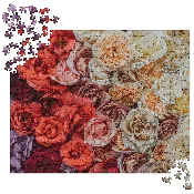 Roses 520 Piece Jigsaw Puzzle — little farmhouse flowers