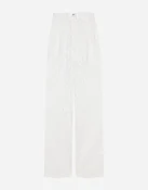 Ausgestellte Hose aus floraler Kordelspitze