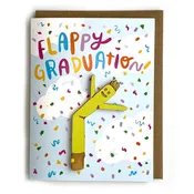 Card: Flappy Graduation Air Dancer Magnet w/ Card