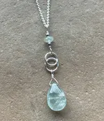 Aquamarine Infinity Necklace