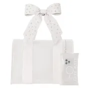 Ivory Pearl Bow Jelly Tote