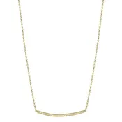 18K Petite Forever Bar Necklace - Yellow Gold