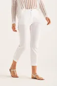Chino Cropped Pant with Cuff White