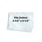10mil File Card 3-1/2" x 5-1/2" 100/Box