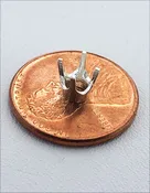 120S-X = Sterling Silver 4 Prong Round Heads