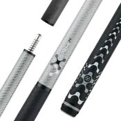 Poison VX Jump/Break Cue with Venom Carbon Fiber Shaft - Gray/Black
