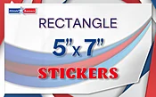 Rectangular Stickers 5"x7"