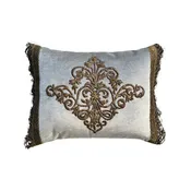Antique Ottoman Empire Raised Gold Embroidery (#E092123A&B | 14 x 18")