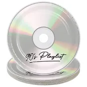 90's Theme CD Party Dinner Plate (16ct)