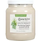 Ginger Lily Farms Botanicals Revitalizing Organic Sugar Scrub, Green Tea Lemongrass, 64 Ounces