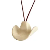 Ceramic Cowboy Hat Ornament