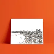 Boston Back Bay Skyline Print