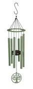 27" Avria Laser Cut Metal Hand Tuned Wind Chime, Tree, Scale "C"