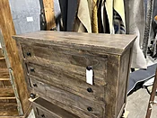 3 Drawer Wooden Chest Teak Brown
