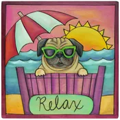 10"x10" Wall Plaque | Pug