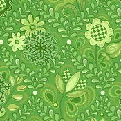 Benartex - First Frost - Damask Green - by Amanda Murphy