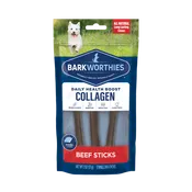 Barkworthies Collagen Small Beef Sticks, 6" 3pk