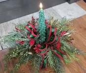 Candle lit tree centerpiece — Fireplace Gifts & Florist