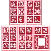 Vintage Alphabet (5 Pack)