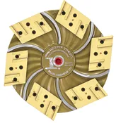 Hexplateâ„¢ 15" Plate with 6 Diamond Segmented Pads HEX1764
