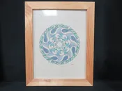 Abstract "Water Mandela" Design