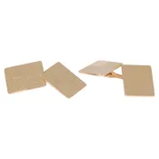 14K Yellow Gold Grid Cufflinks by Larter & Sons, Serial FL35603