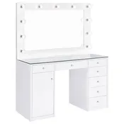 Acena Makeup Vanity Table with LED Mirror