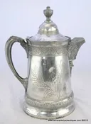 1880s Derby Stover Quadruple Silver Plate Victorian Server Ornate Edge Butterfly