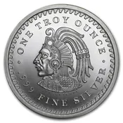 1 oz Silver Round- Aztec Calendar