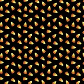 Benartex - Ghostly Soiree - Sweet Candy Corn Black