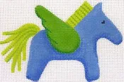 Blue Designer Pegasus Inspired Charm