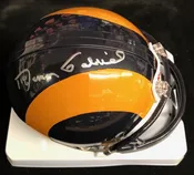 Los Angeles Rams Roman Gabriel Autographed MIni Helmet