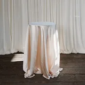 Cocktail Table + Linen — Mustard Seed Gardens