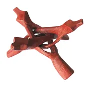 6" Wooden Tripod Snake Stand