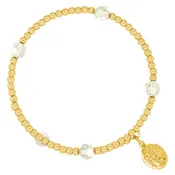 April Birthstone Gold-Filled Bead Wrap