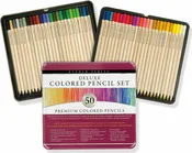 50 DELUXE COLORED PENCIL SET